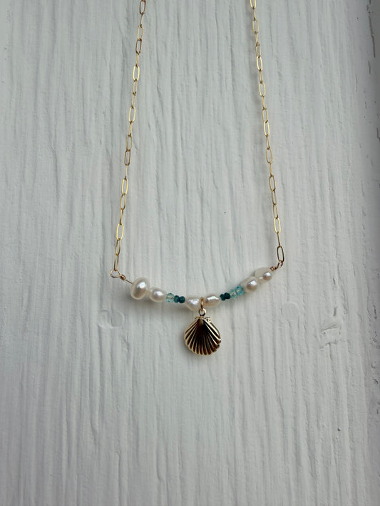 Sea shell sandbar necklace