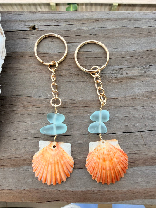 Seashell keychain