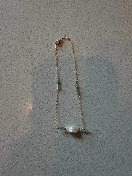Freshwater chain anklet