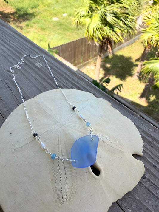 Deep blue necklace