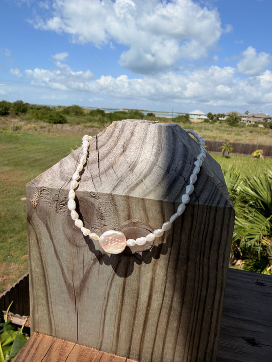 Freshwater pearl necklace